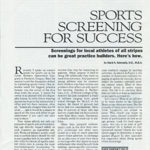 Sport screening for success
